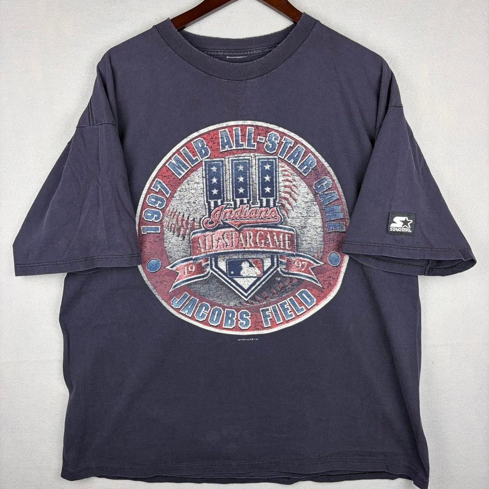 Vintage MLB All-Star Game 1997 Cleveland Indians Jacob's Field Tee Shirt